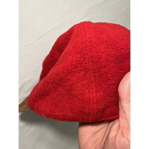 Vintage Gap Hat Baseball Cap Strap Back Wool Crown Red Suede Body Adult O/S - Picture 8 of 10